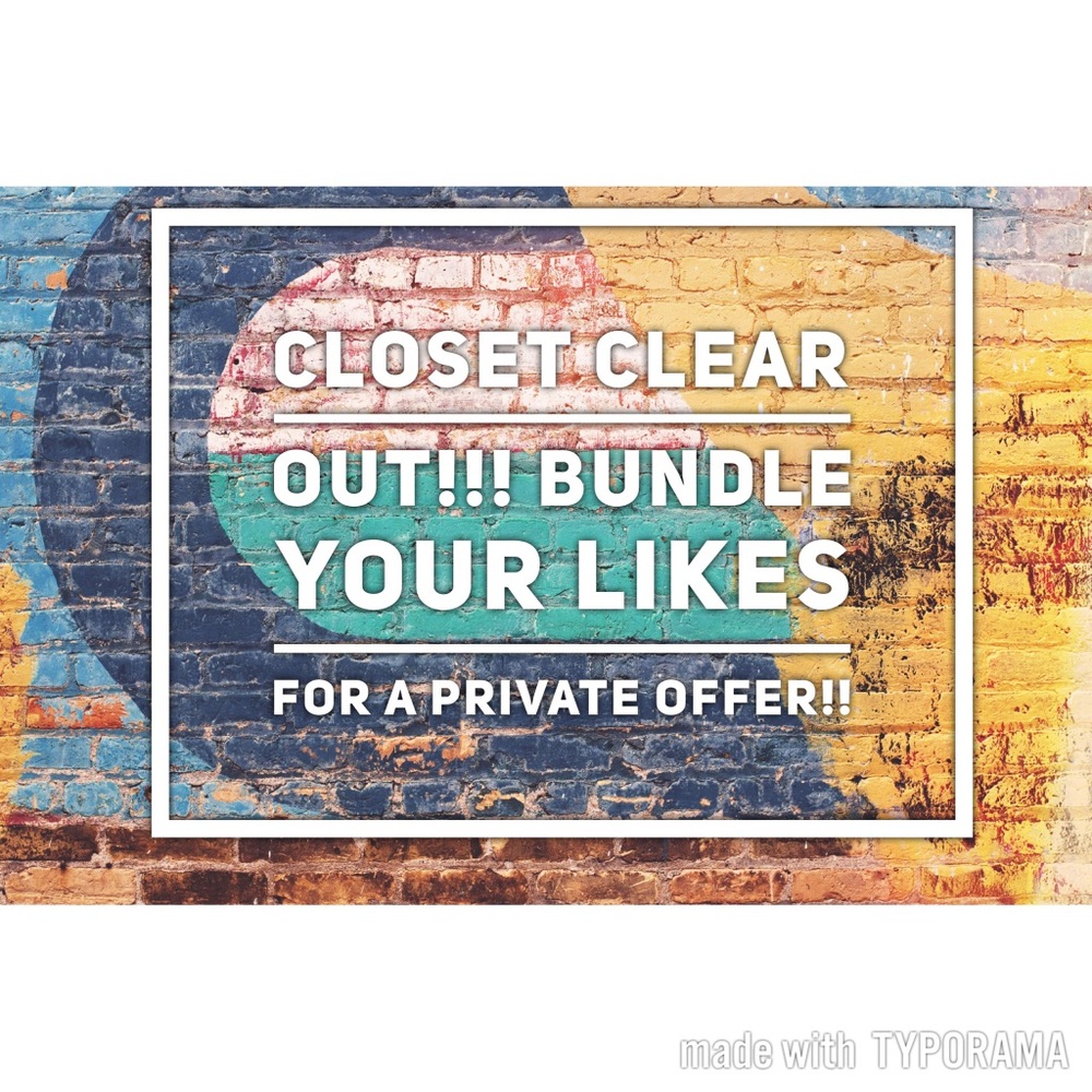 CLOSET CLEAR OUT!